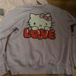 Hello kitty love pull over sweatshirt size medium